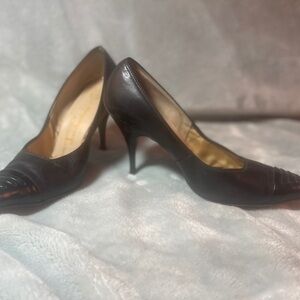 Designers Originals Black Leather Heels